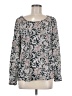 Ann Taylor LOFT 100% Polyester Gray Long Sleeve Blouse Size M - photo 1