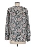 Ann Taylor LOFT 100% Polyester Gray Long Sleeve Blouse Size M - photo 2