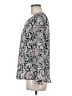 Ann Taylor LOFT 100% Polyester Gray Long Sleeve Blouse Size M - photo 5