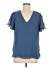 Vince Camuto 100% Polyester Blue Short Sleeve Blouse Size M - photo 1