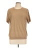 Alfred Dunner 100% Acrylic Tan Short Sleeve Top Size L - photo 1