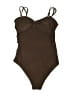 Unbranded Solid Brown One Piece Swimsuit Size M - photo 1