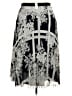 Talbots 100% Polyester Graphic Silver Casual Skirt Size 18 - photo 2