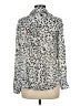 Bella Dahl 100% Rayon Animal Print Ivory Long Sleeve Blouse Size M - photo 2