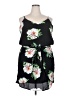 Grace Karin Floral Black Casual Dress Size 2X - photo 1