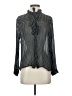 Maje Polka Dots Black Long Sleeve Blouse Size Lg (3) - photo 1