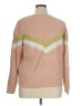 Nine West Chevron-herringbone Pink Pullover Sweater Size XL - photo 2