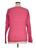 Terra & Sky 100% Polyester Pink Pullover Sweater Size 0X - photo 2