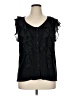 French Laundry Black Sleeveless Blouse Size 14 - photo 1