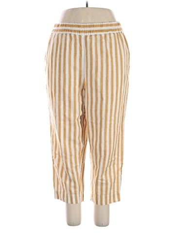 Madewell Tapered Huston Pull-On Crop Pants in Stripe (view 1)