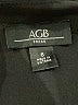 AGB Floral Black Cocktail Dress Size 6 - photo 7