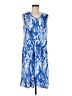 Periwinkle Print Blue Casual Dress Size M - photo 1