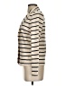 J. McLaughlin 100% Cotton Stripes Ivory Blazer Size S - photo 5