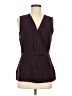 DKNY 100% Polyester Burgundy Sleeveless Blouse Size 8 - photo 1