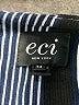 ECI 100% Polyester Stripes Blue Casual Dress Size 14 - photo 7