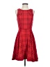 Elle Argyle Red Cocktail Dress Size 2 - photo 1