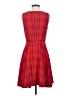 Elle Argyle Red Cocktail Dress Size 2 - photo 2