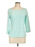 J. McLaughlin Teal 3/4 Sleeve Top Size L - photo 1