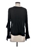 A.L.C. 100% Silk Black Long Sleeve Silk Top Size 4 - photo 1