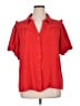 Umgee 100% Polyester Red Short Sleeve Blouse Size 1X - photo 1