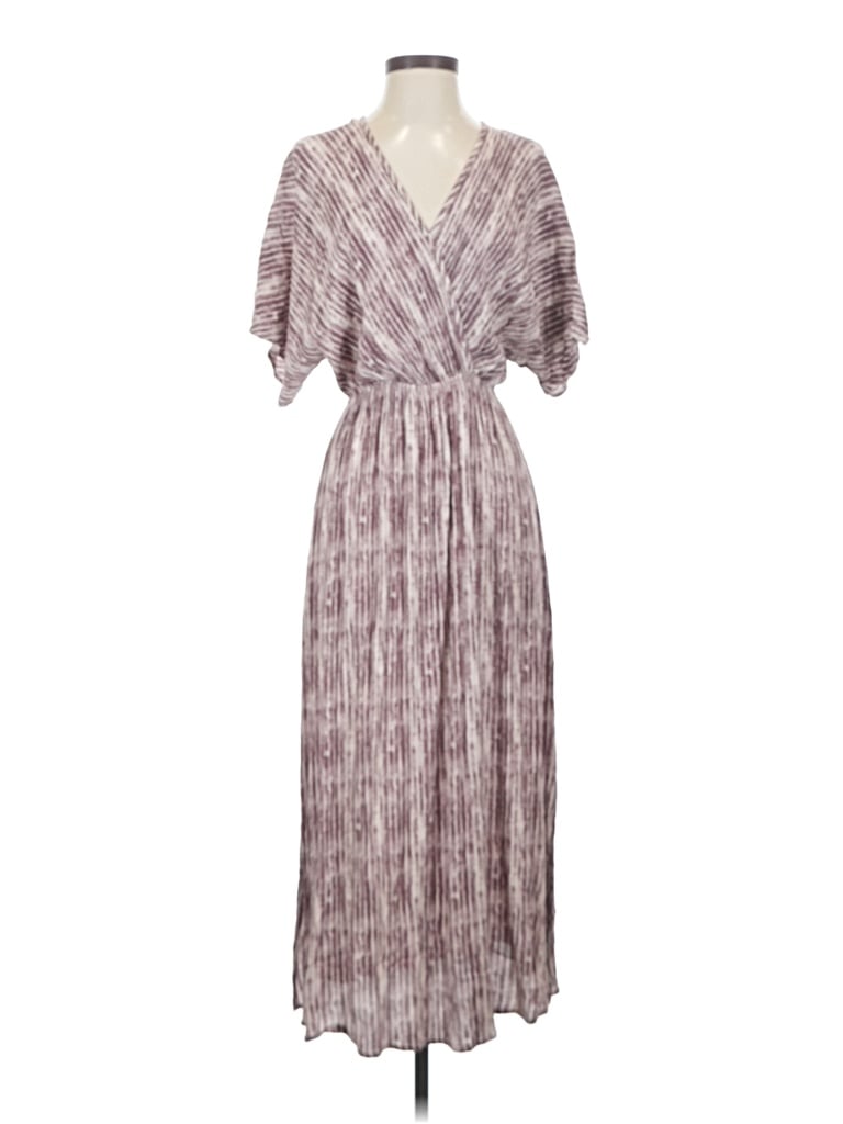 Pre-owned Honeyme Casual Dress In Burgundy