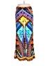 Flying Tomato 100% Rayon Graphic Aztec Or Tribal Print Blue Leggings Size L - photo 2