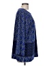 Investments 100% Polyester Blue Long Sleeve Blouse Size L - photo 4