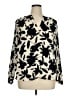 Ava & Viv 100% Polyester Print Black Long Sleeve Blouse Size 14 (X) - photo 1