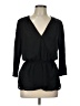 Bebe Black 3/4 Sleeve Blouse Size L - photo 1