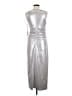 1.State Metallic Silver Cocktail Dress Size M - photo 2