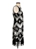 Vince Camuto 100% Polyester Graphic Silver Cocktail Dress Size 4 - photo 4