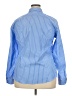 Lands' End Stripes Blue Long Sleeve Button-Down Shirt Size 18 - photo 2