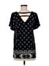 Lavish Black Short Sleeve Blouse Size M - photo 2