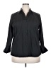 Avenue Black 3/4 Sleeve Blouse Size 18 Plus - photo 1