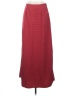 Kathie Lee 100% Polyester Chevron-herringbone Red Burgundy Formal Skirt Size S - photo 1
