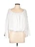 Francesca's 100% Cotton White 3/4 Sleeve Blouse Size L - photo 1