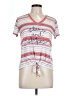 Fifth Sun Stripes Pink Short Sleeve T-Shirt Size L - photo 1