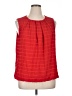Liz Claiborne 100% Polyester Red Sleeveless Blouse Size XL - photo 1