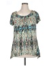 AGB Teal Short Sleeve Blouse Size XL - photo 1