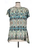 AGB Teal Short Sleeve Blouse Size XL - photo 2