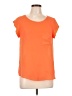 Sweet Rain 100% Polyester Orange Short Sleeve Top Size L - photo 1