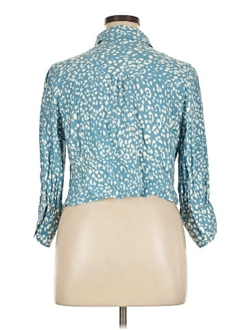 Zara 3/4 Sleeve Button-Down Shirt (view 2)