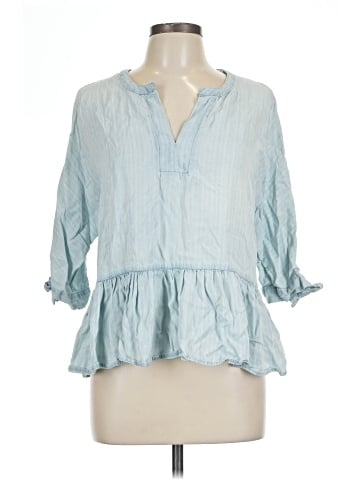 Blue Rain 3/4 Sleeve Blouse (view 1)