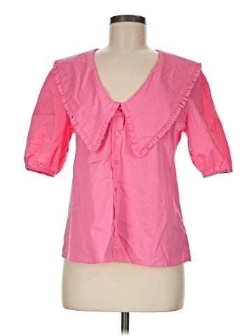 WAYF Short Sleeve Blouse (view 1)