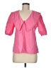 WAYF Pink Short Sleeve Blouse Size M - photo 1