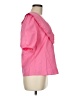 WAYF Pink Short Sleeve Blouse Size M - photo 4