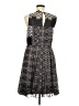 Tibi Graphic Black Cocktail Dress Size 6 - photo 2