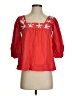 Crosby Red 3/4 Sleeve Blouse Size XS - photo 1
