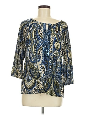Chico's 3/4 Sleeve T-Shirt (view 1)