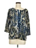 Chico's Blue 3/4 Sleeve T-Shirt Size Med (1) - photo 1